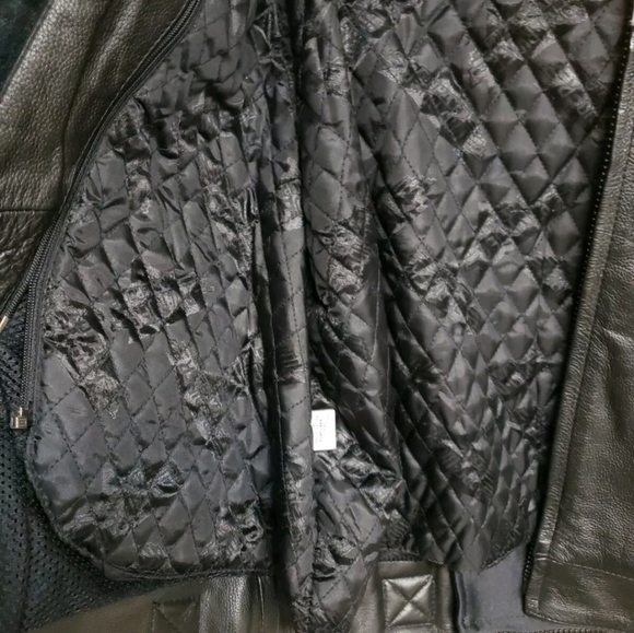 Pro-Rider Premium Leather Motorcycle Jacket Thinsulate Liner Removable Mens 50. - Picture 4 of 12